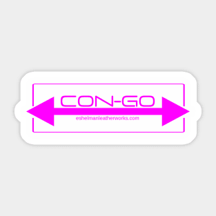 Compact Con-Go Logo in fuschia Sticker